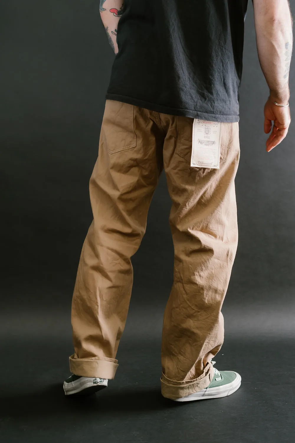 022-SCKB - 10oz "Khaki Beige" Selvedge Chino - Relax Straight