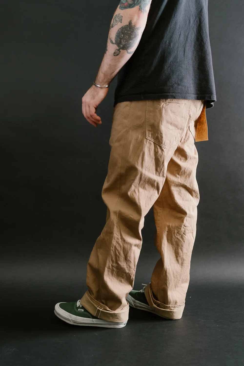 022-SCKB - 10oz "Khaki Beige" Selvedge Chino - Relax Straight