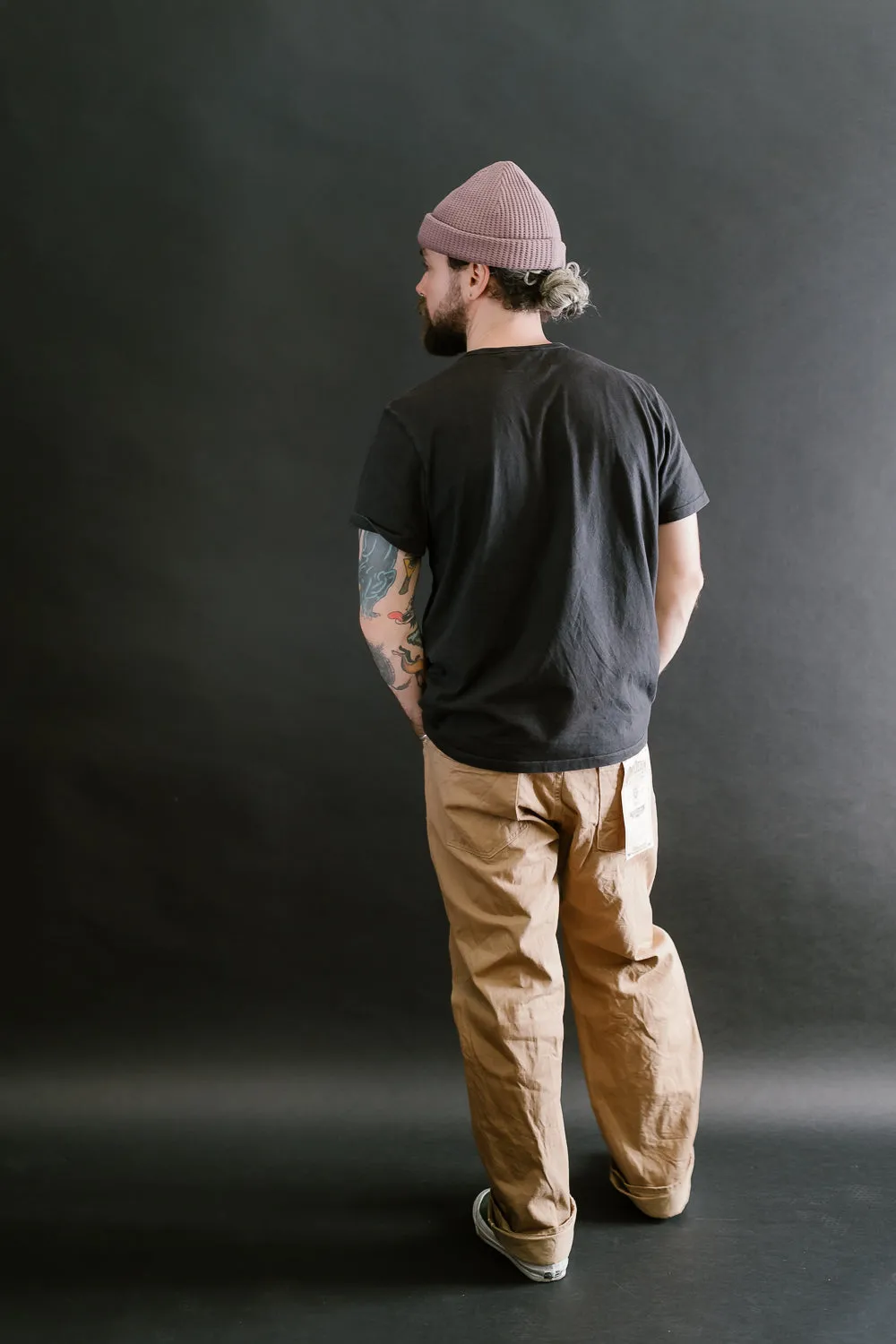 022-SCKB - 10oz "Khaki Beige" Selvedge Chino - Relax Straight