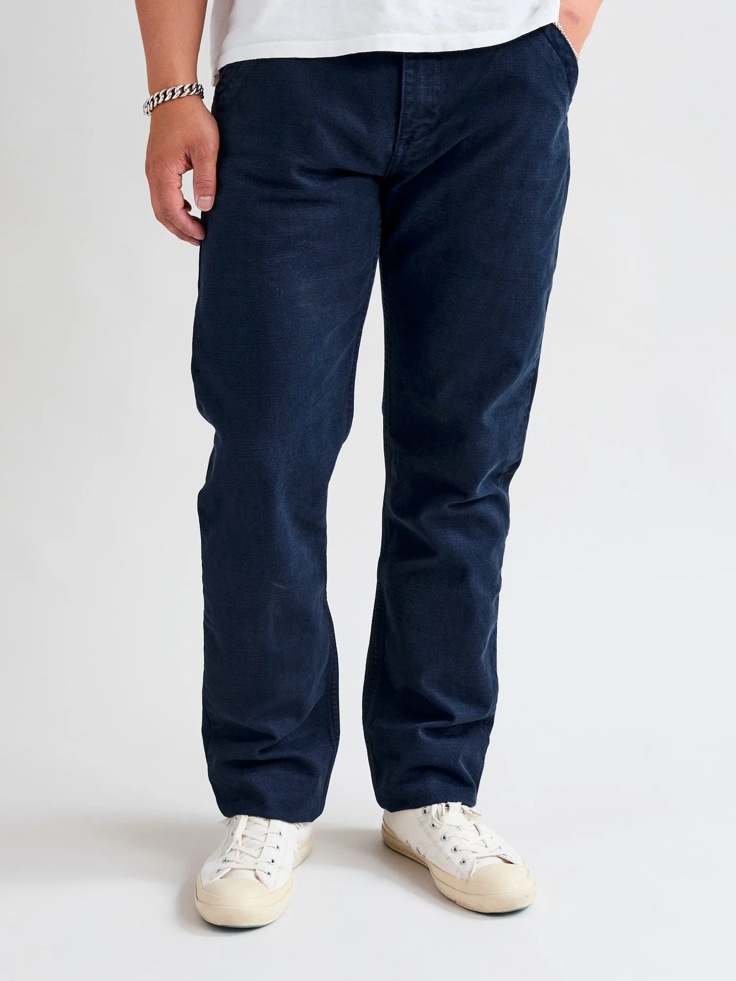 14oz Slub Workers Chino in Navy