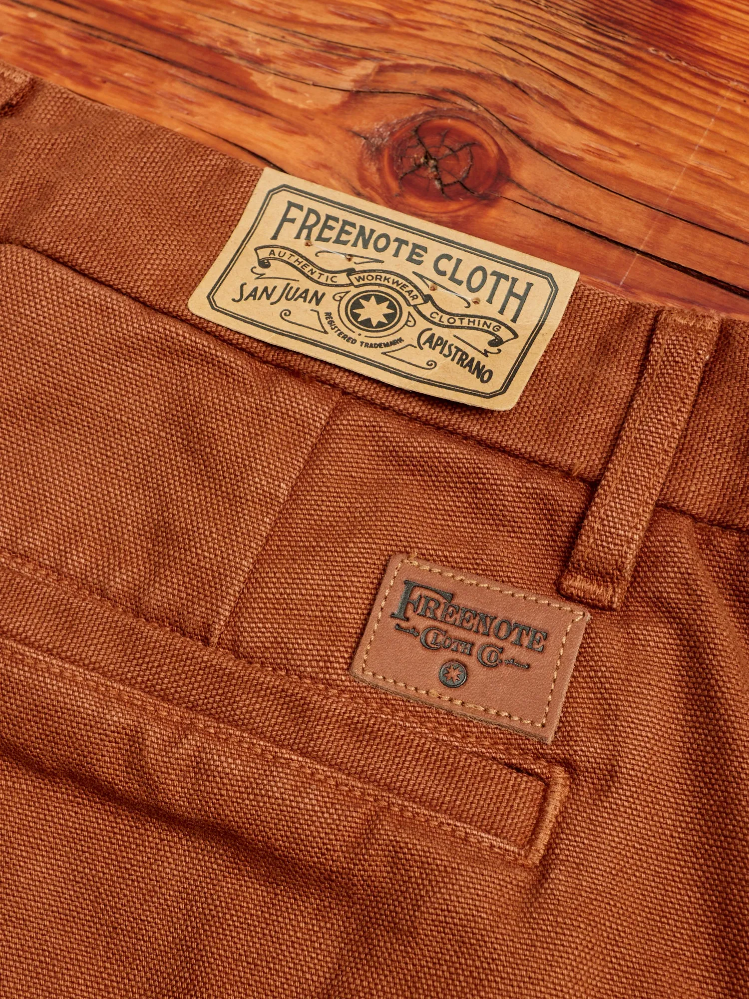 14oz Slub Workers Chino in Rust