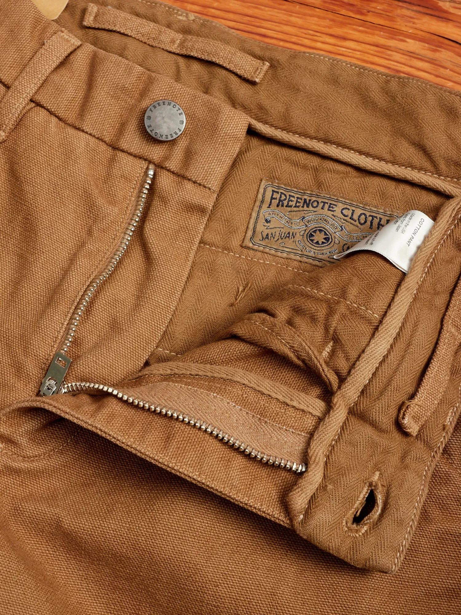 14oz Slub Workers Chino in Tan