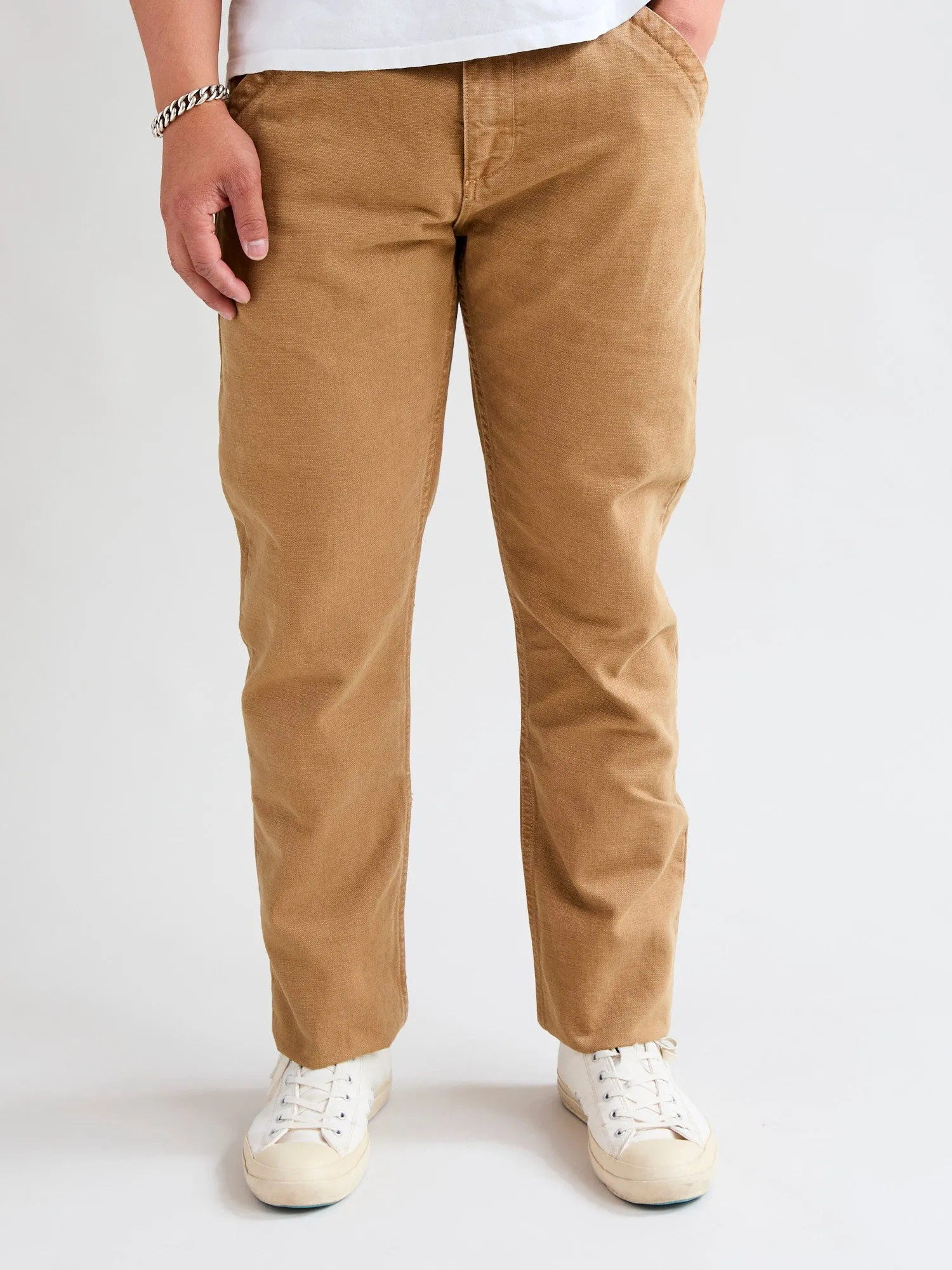 14oz Slub Workers Chino in Tan