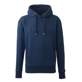 3D Large Script Embroidered Navy Hoody