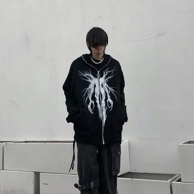 77Fight Glowing Deity Zip-up Hoodie