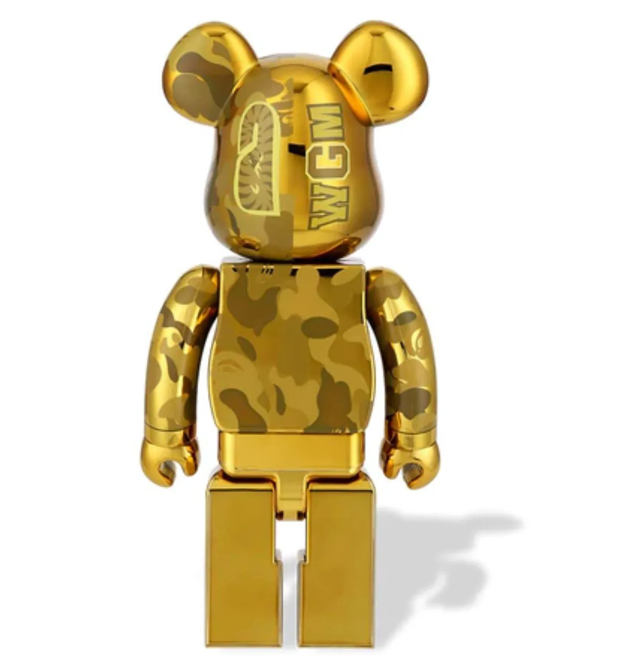 ABC Camo Shark- Gold 100% & 400%  Be@rbrick