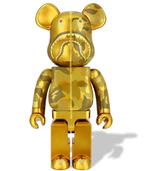 ABC Camo Shark- Gold 1000%  Be@rbrick