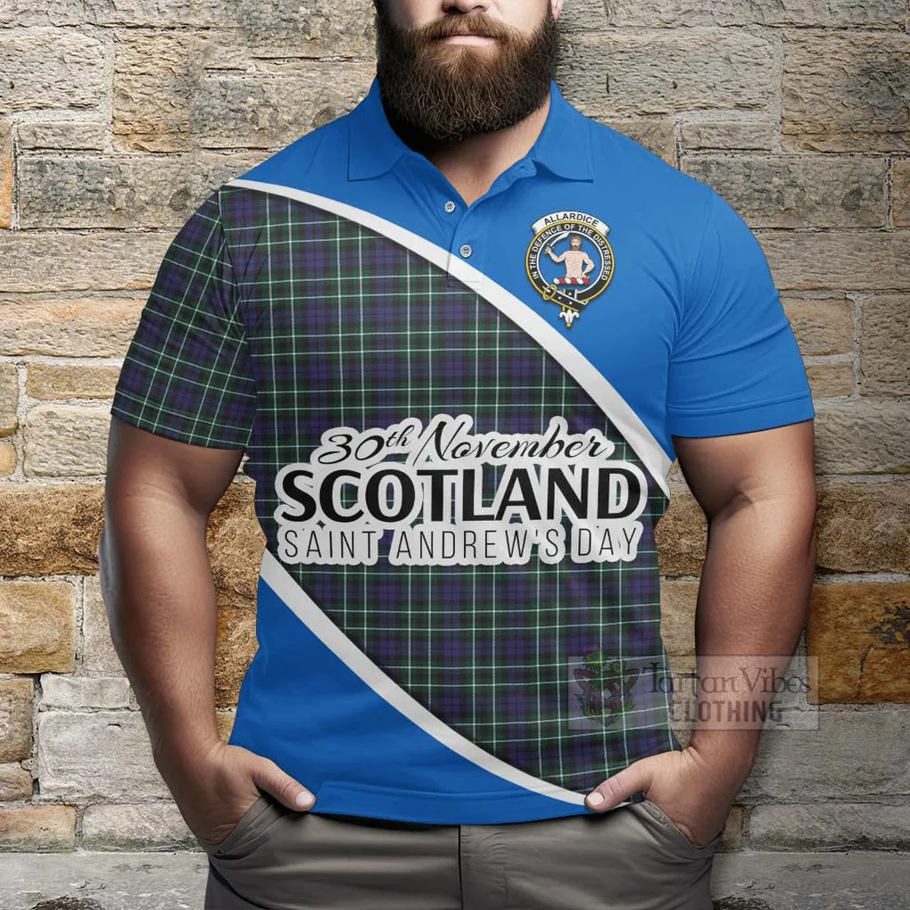 Allardice Family Crest Tartan Polo Shirt Celebrate Saint Andrew's Day in Style