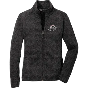 Allegheny Badgers Ladies Sweater Fleece Jacket