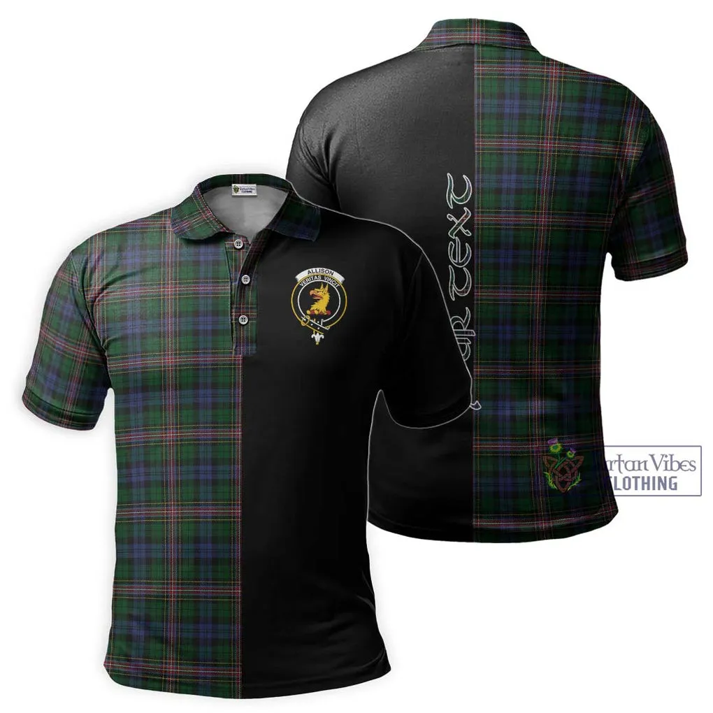 Allison Tartan Polo Shirt with Family Crest and Half Of Me Style