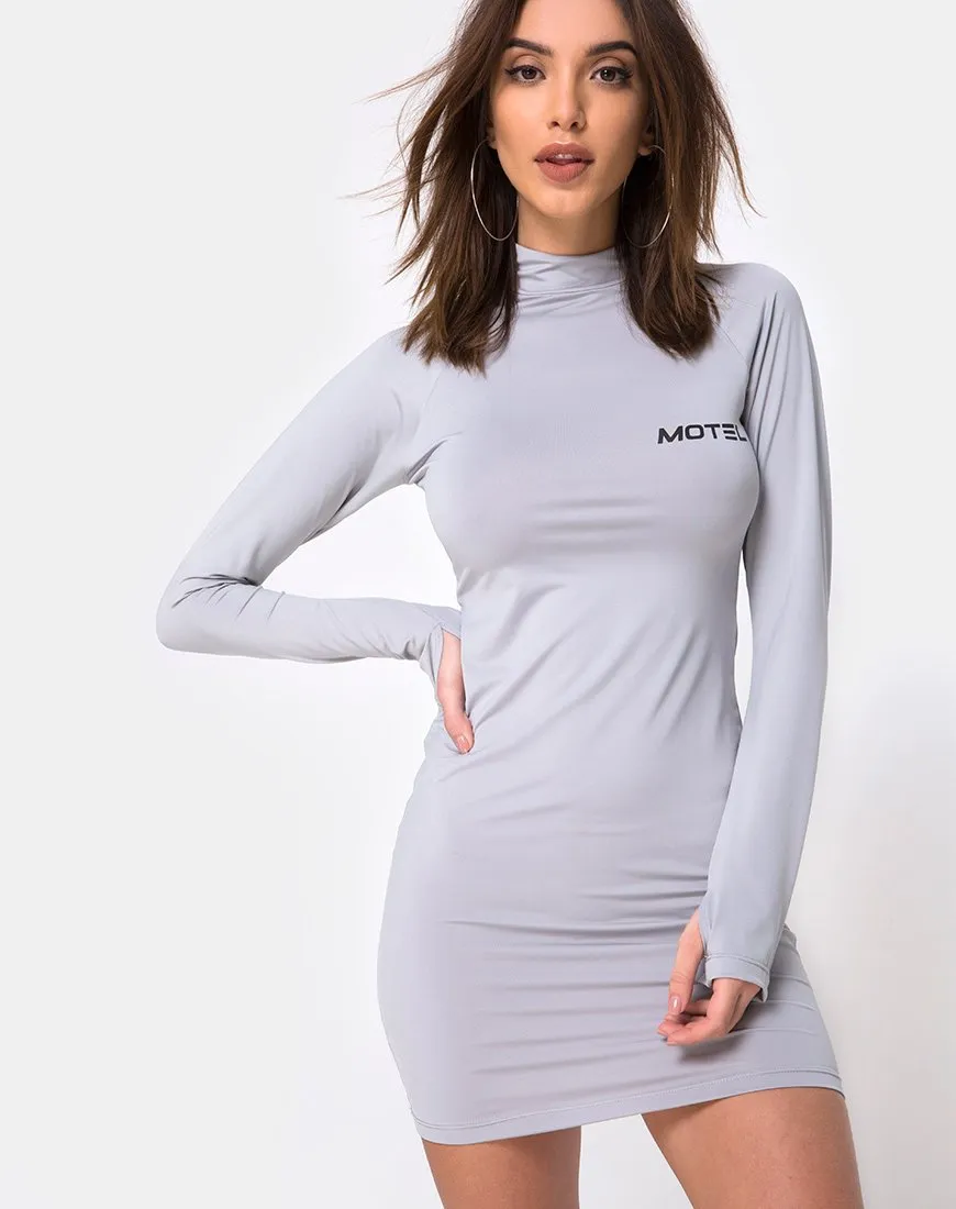 Anegan Bodycon Dress in Grey Motel