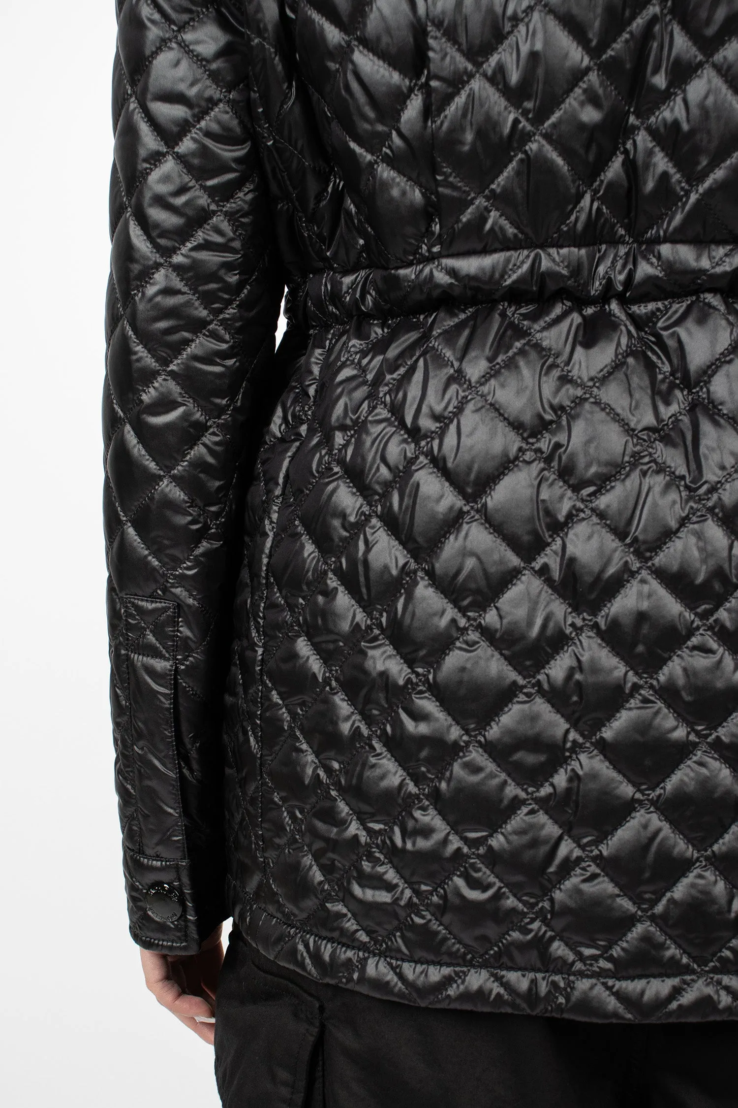 Anet Layered Short Down Jacket Black