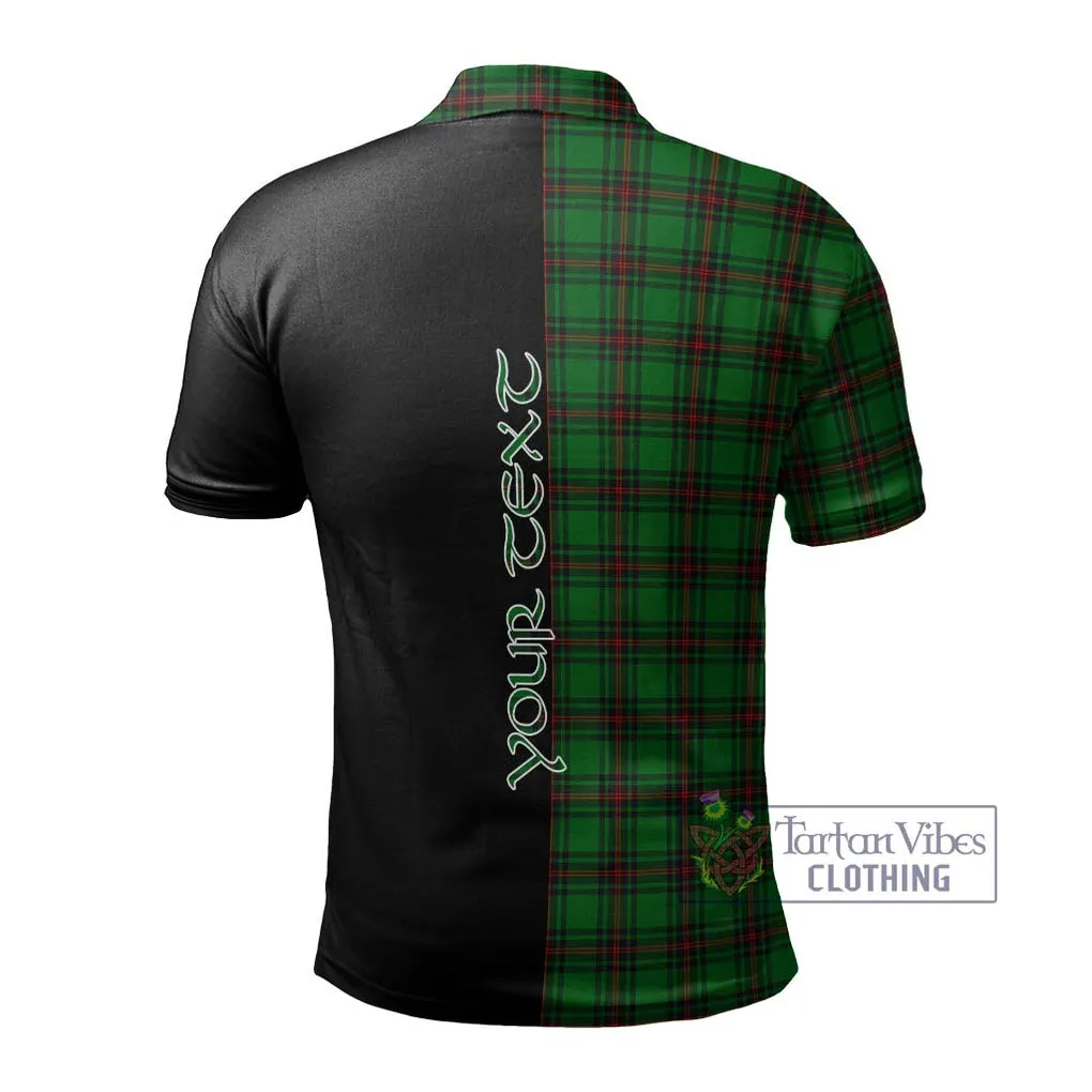 Anstruther Tartan Polo Shirt with Family Crest and Half Of Me Style