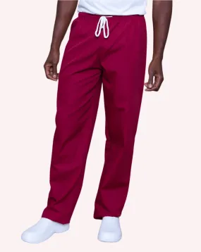 Aria Unisex Lightweight Scrub Trousers - Burgundy