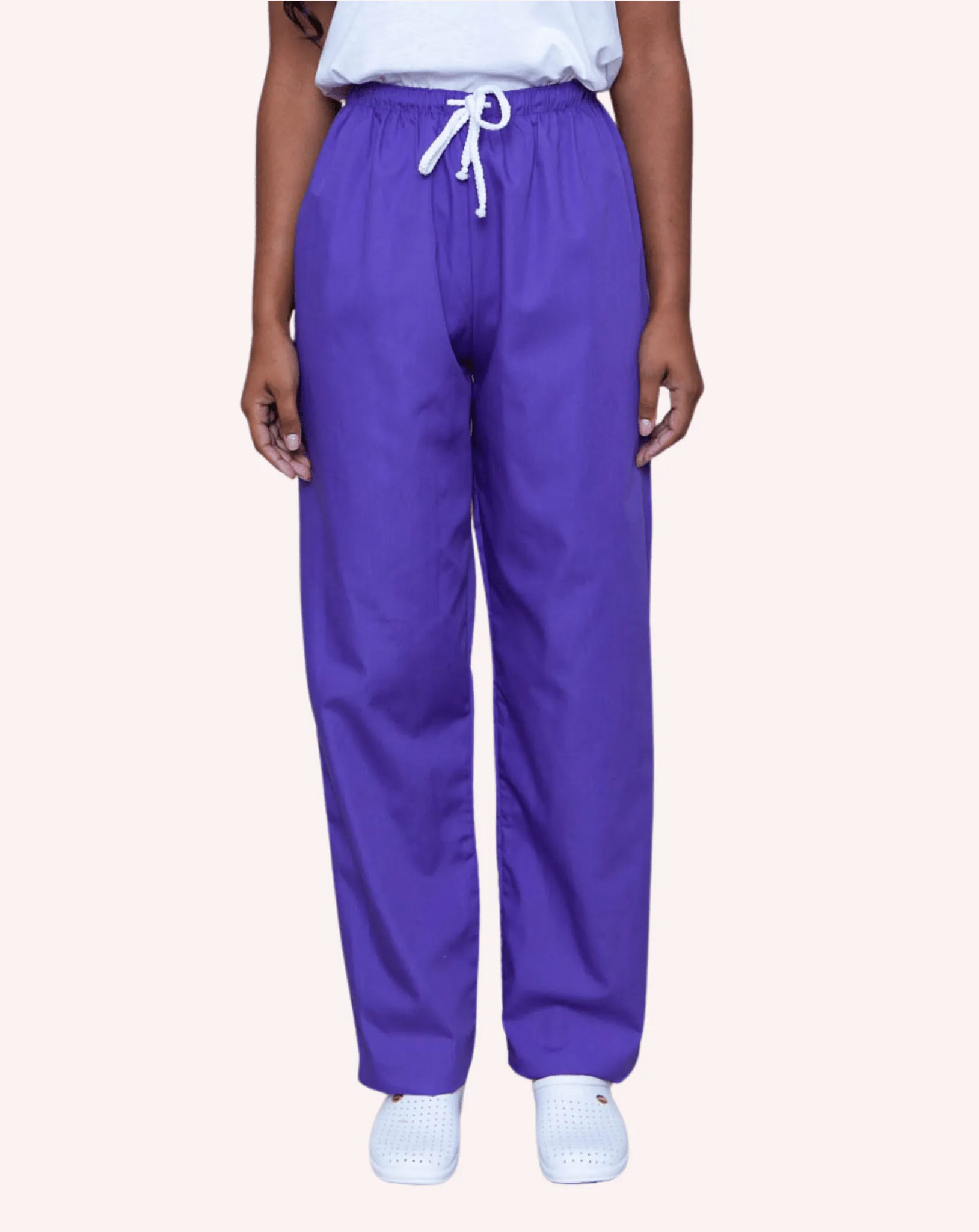 Aria Unisex Lightweight Scrub Trousers - Purple