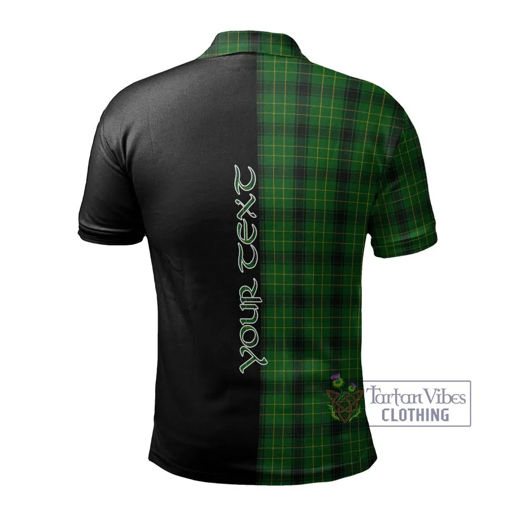 Arthur Highland Tartan Polo Shirt with Family Crest and Half Of Me Style