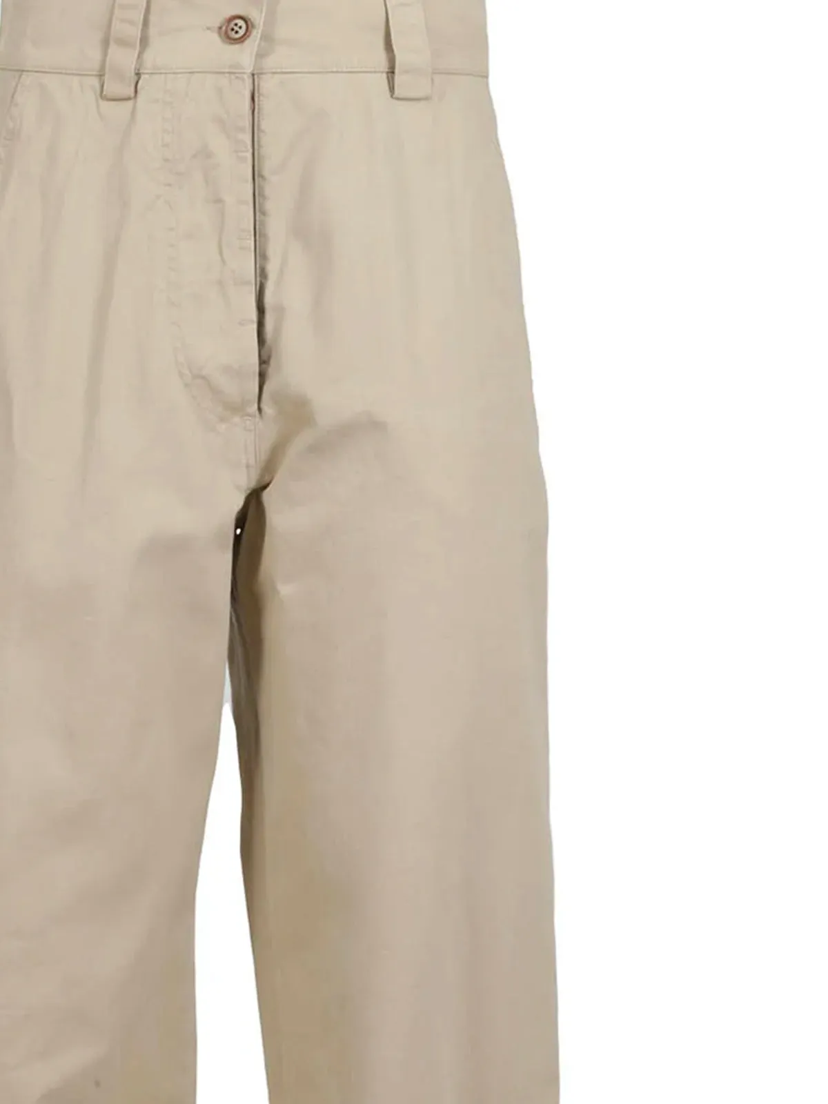 Aspesi High-Rise Straight Leg Chino Pants