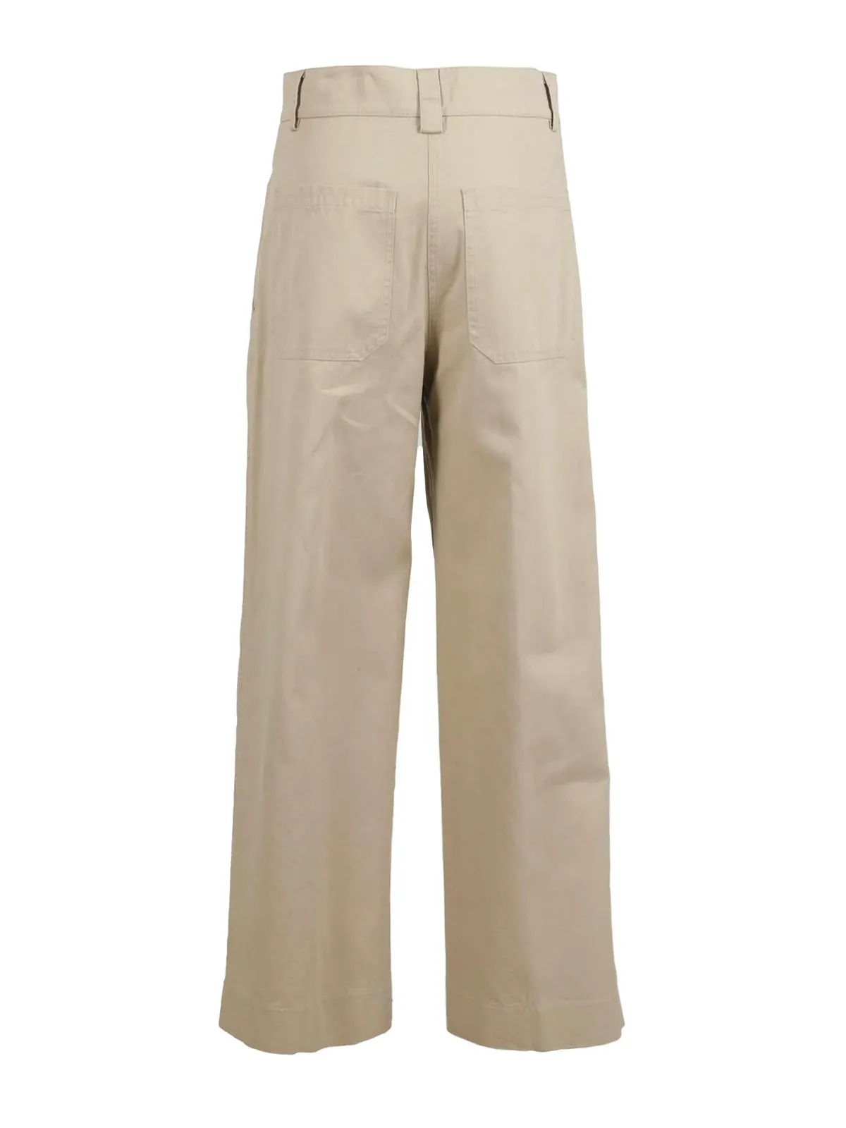 Aspesi High-Rise Straight Leg Chino Pants