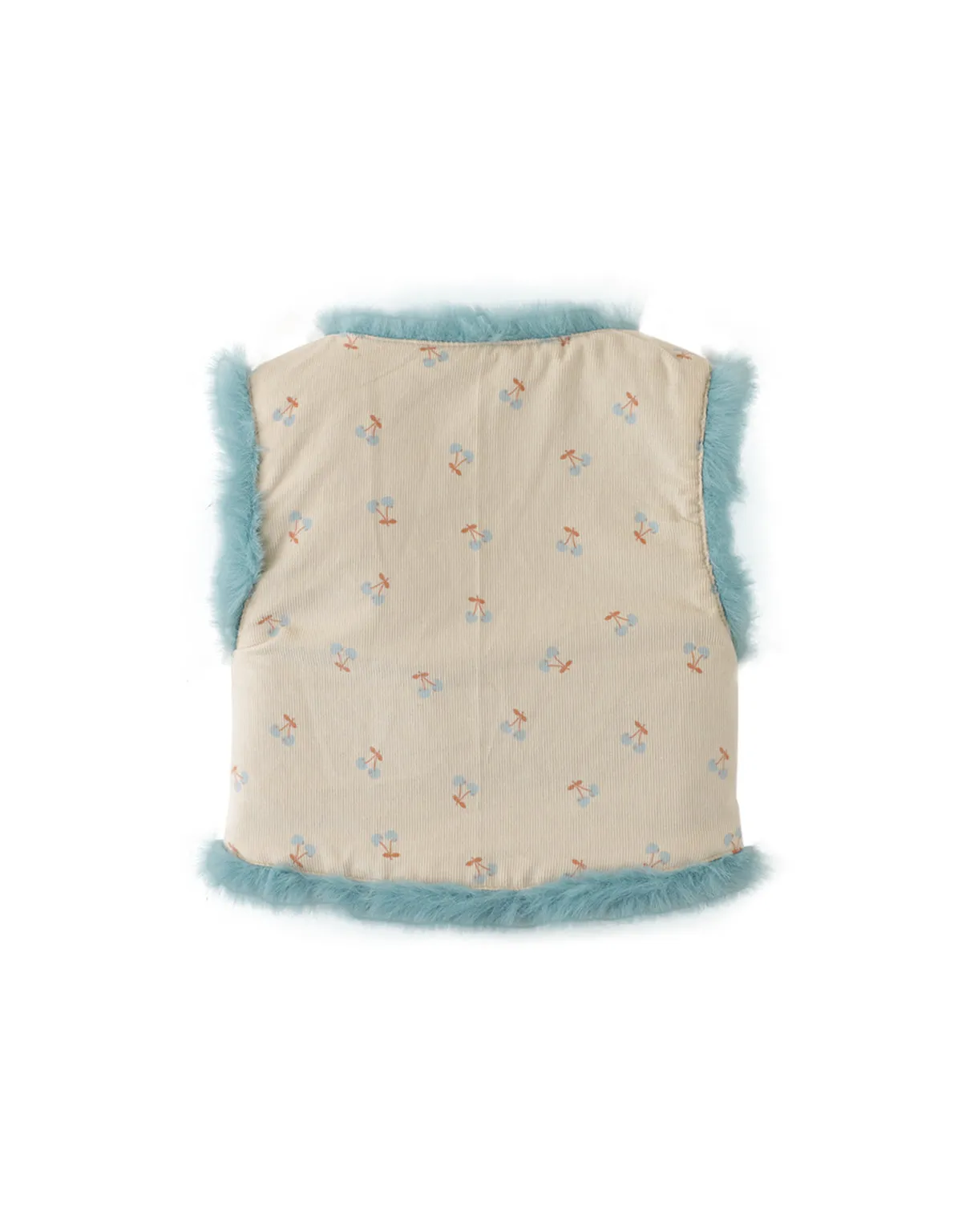 BABY GIRLS REVERSIBLE FAUX FUR GILET