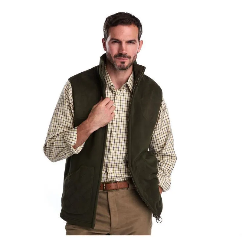 Barbour Dunmoor Waterproof Mens Fleece Gilet - Olive