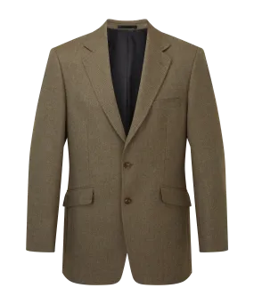 Belgrave Tweed Sports Jacket - Loden Green Herringbone Tweed