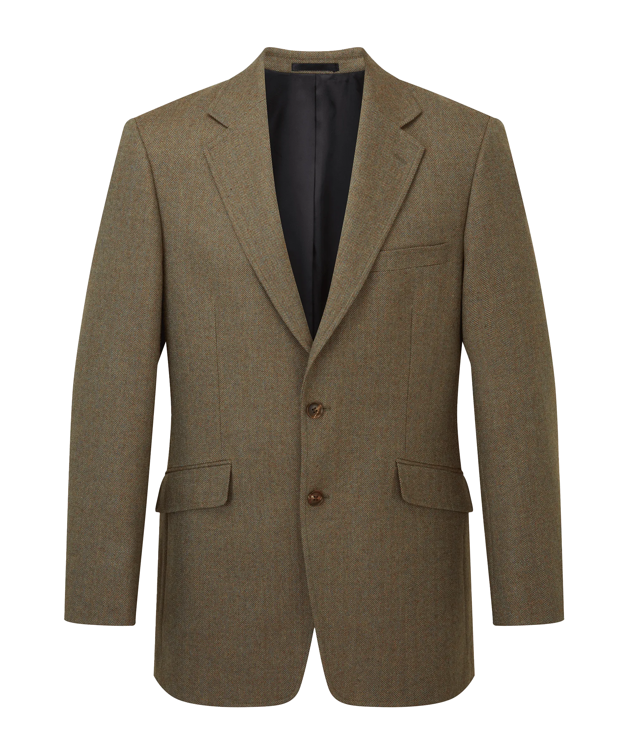 Belgrave Tweed Sports Jacket - Loden Green Herringbone Tweed