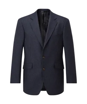 Belgrave Tweed Sports Jacket - Navy Herringbone Tweed