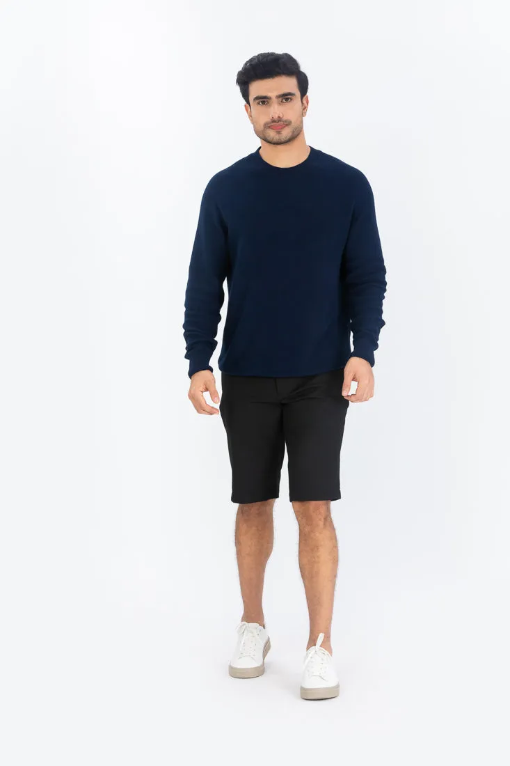 Black All Weather Stretch Chino Shorts