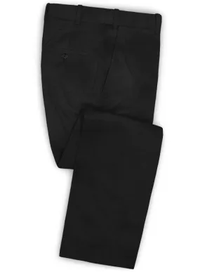 Black Stretch Chino Pants