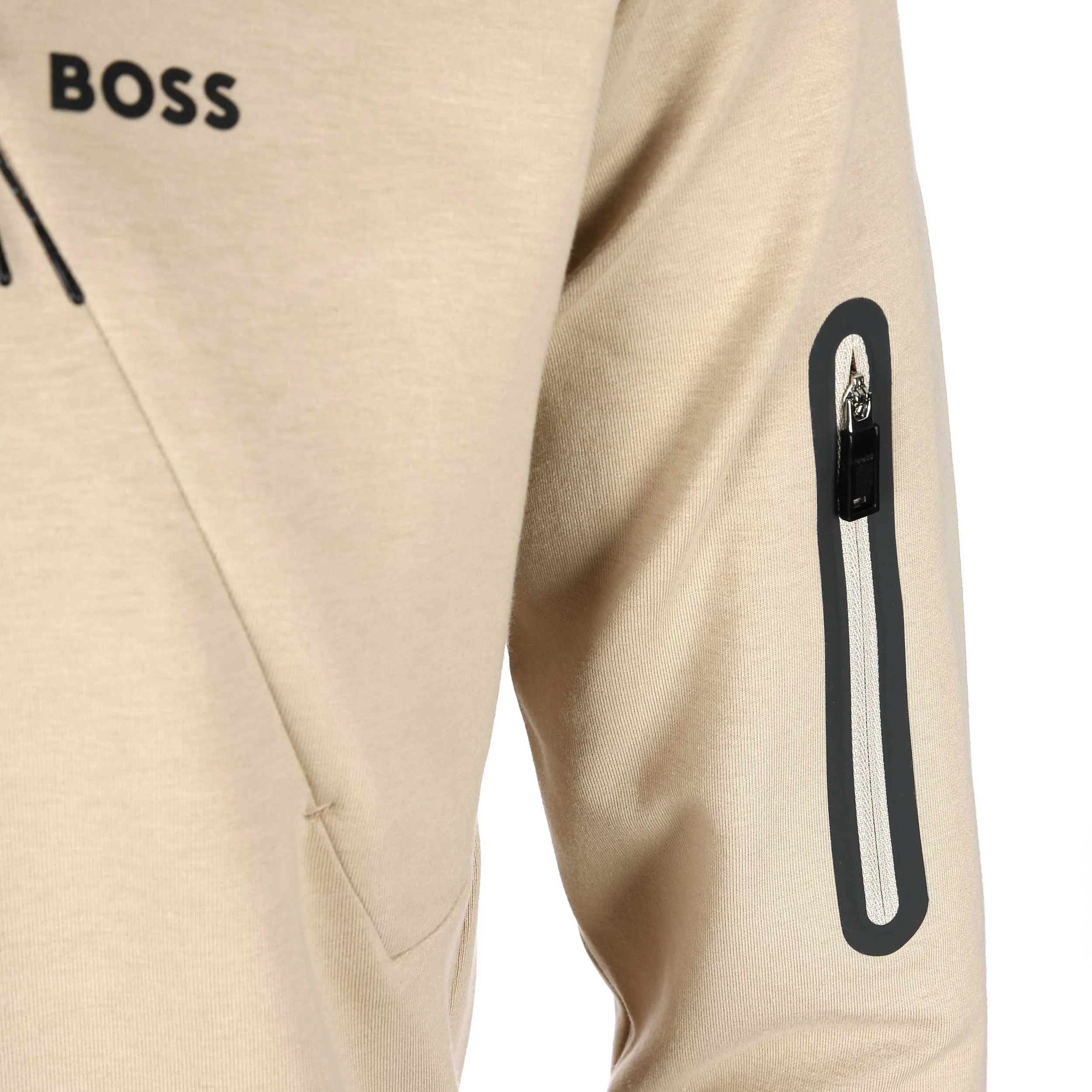 BOSS Salbiq Sweatshirt in Medium Beige