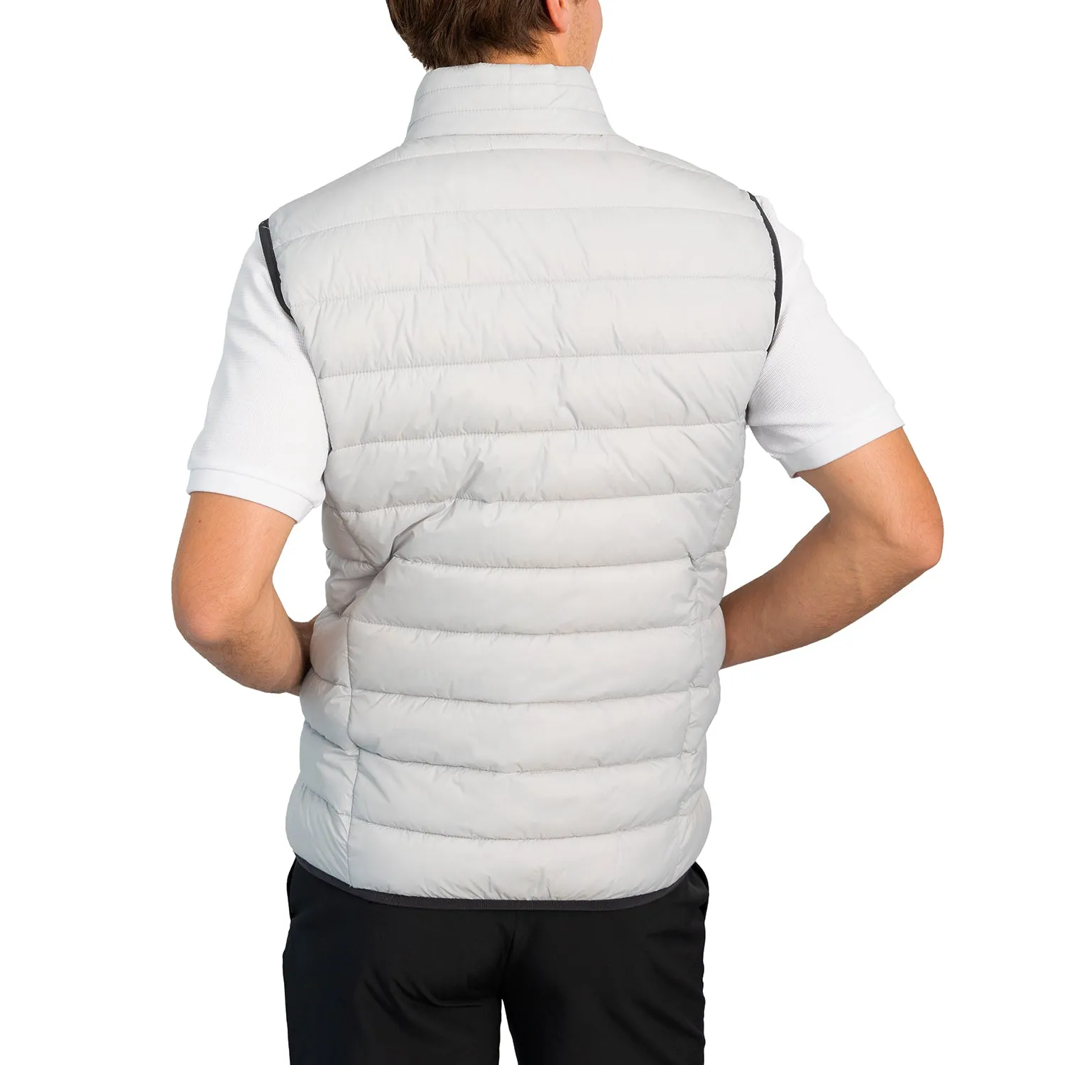 BOSS Thor Padded Golf Vest - Light/Pastel Grey