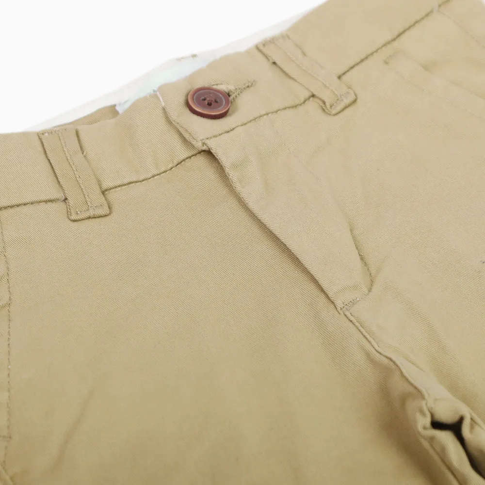 Boys Cotton Chino Pant - Khaki