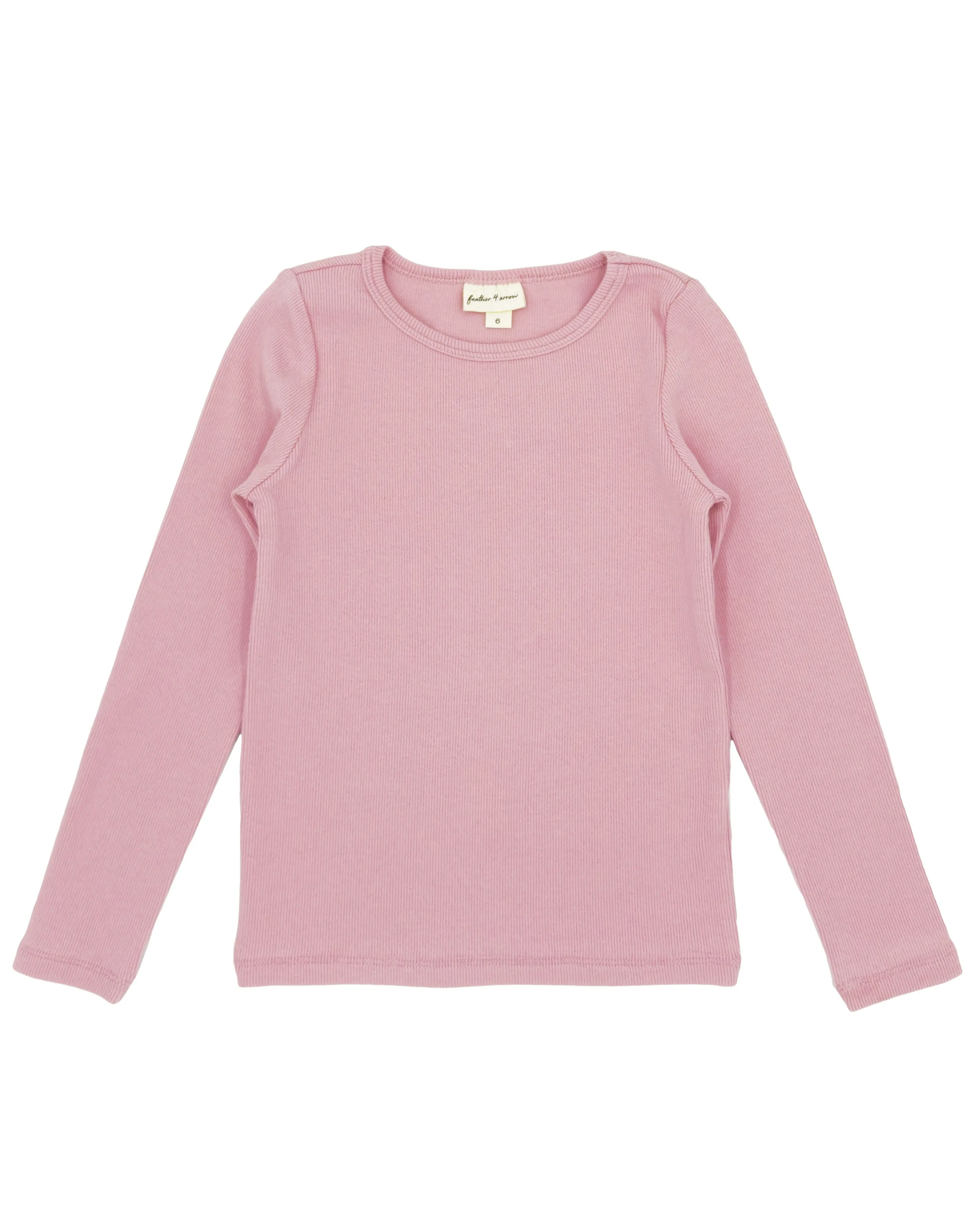 Brooklyn L/S Rib Top, Rose