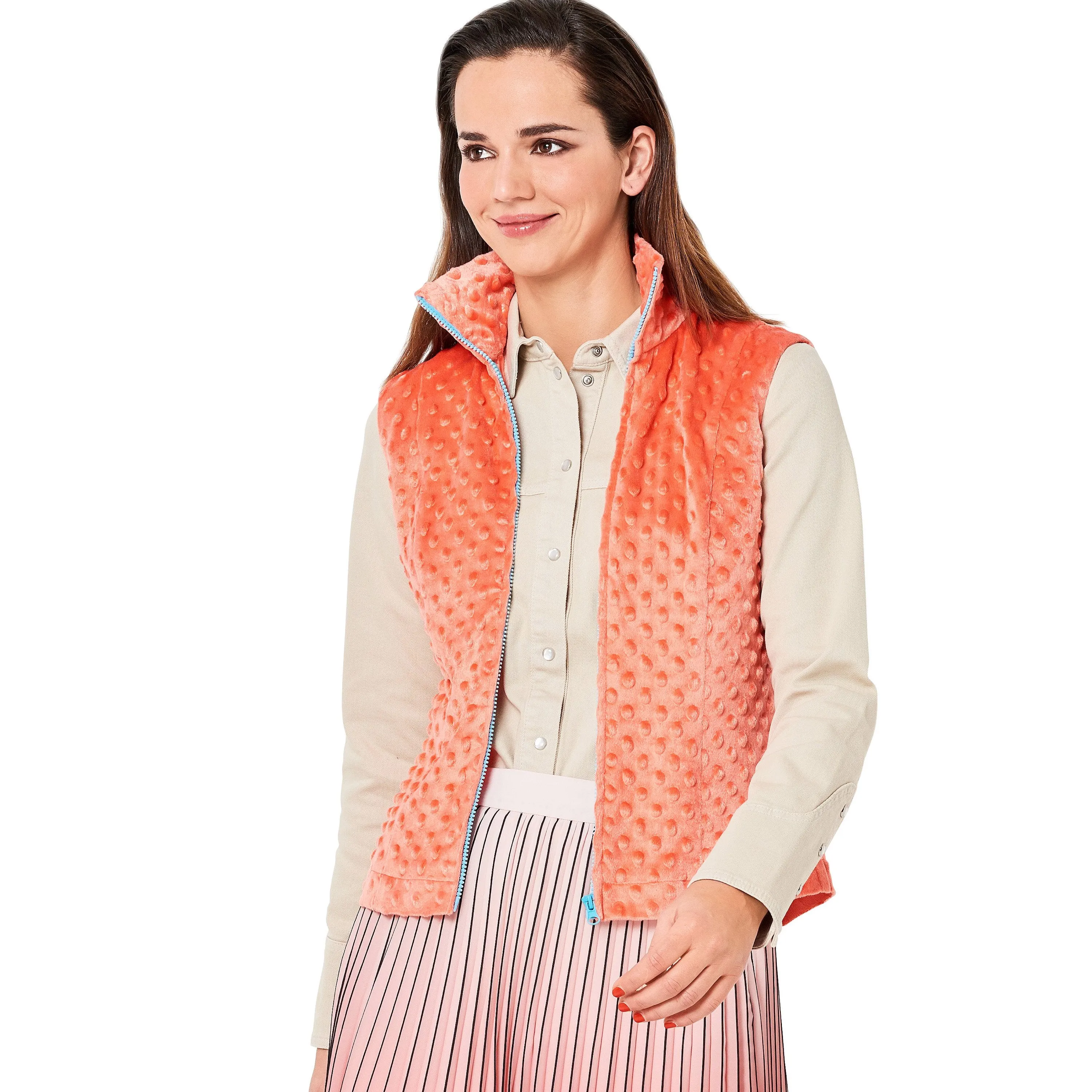 Burda Sewing Pattern 6114 Gilet, Hooded Jacket