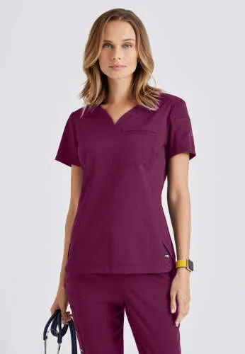 Capri Scrub Top by Grey's Anatomy Spandex Stretch