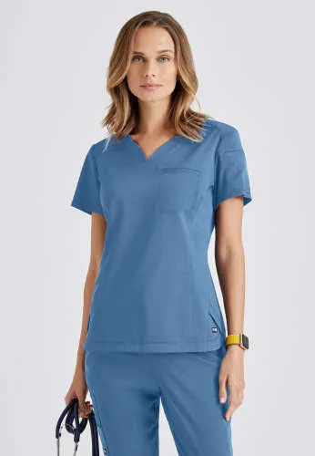 Capri Scrub Top by Grey's Anatomy Spandex Stretch