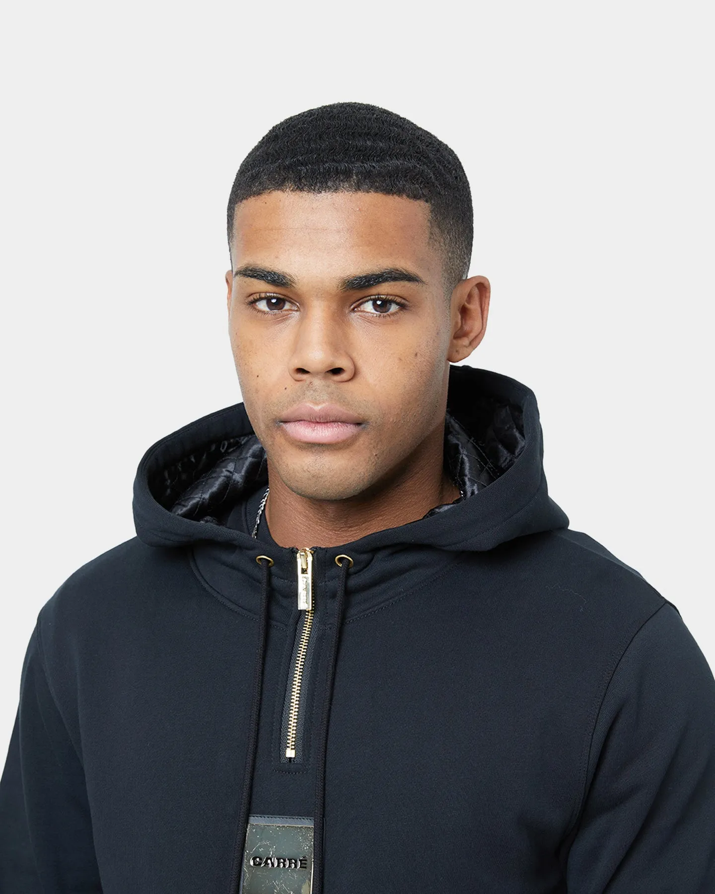 Carré Elite 3/4 Zip Hoodie Black