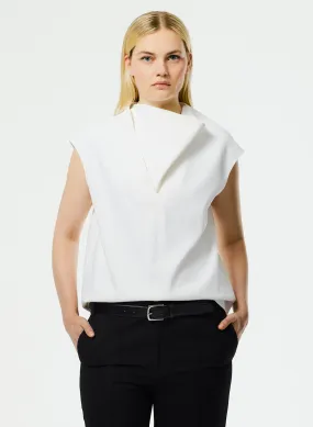 Chalky Drape Handkerchief Top