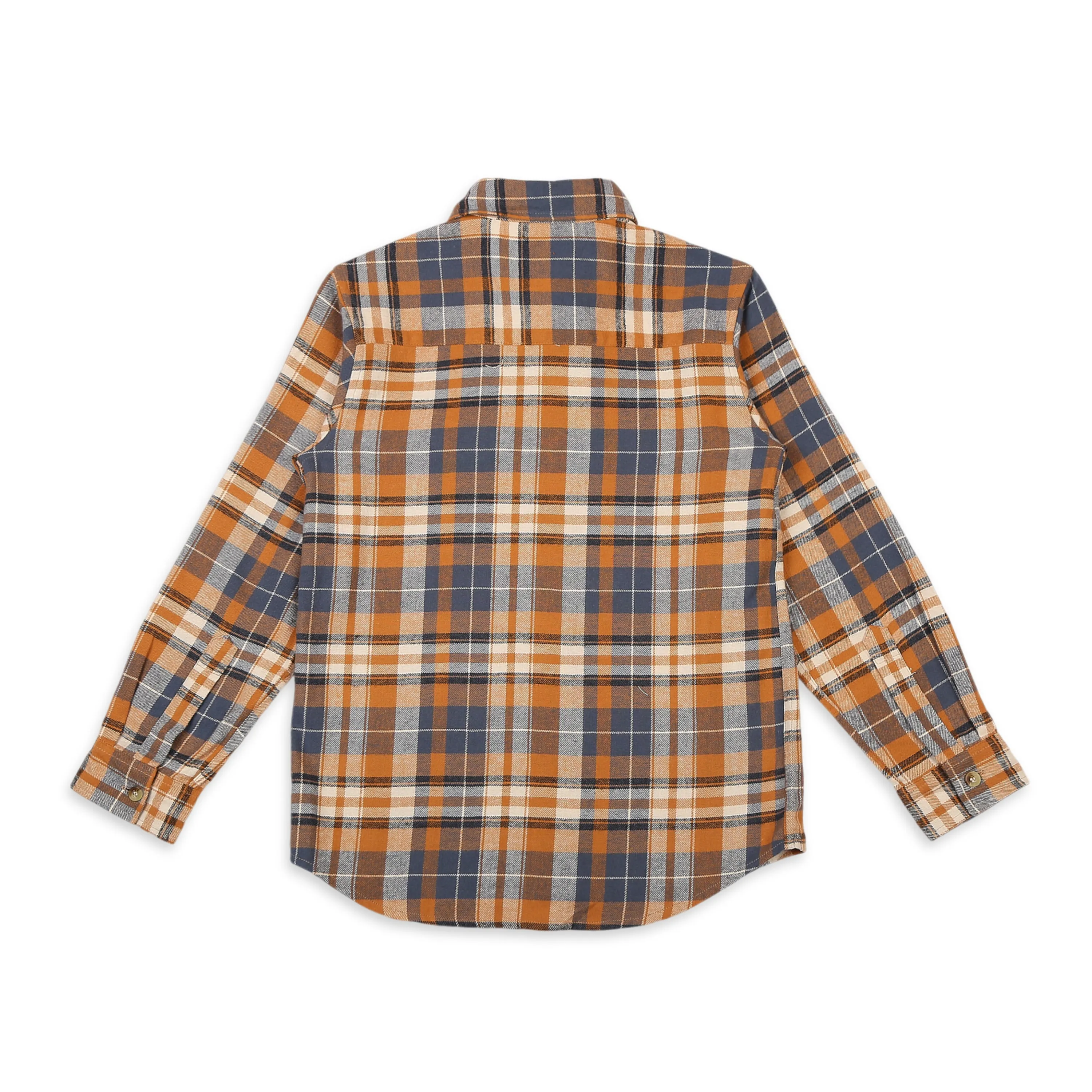 Checks Shirt With Quilted Hoodie