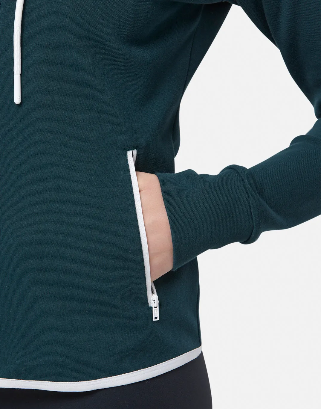 Chill Zip Hoodie in Moss Green