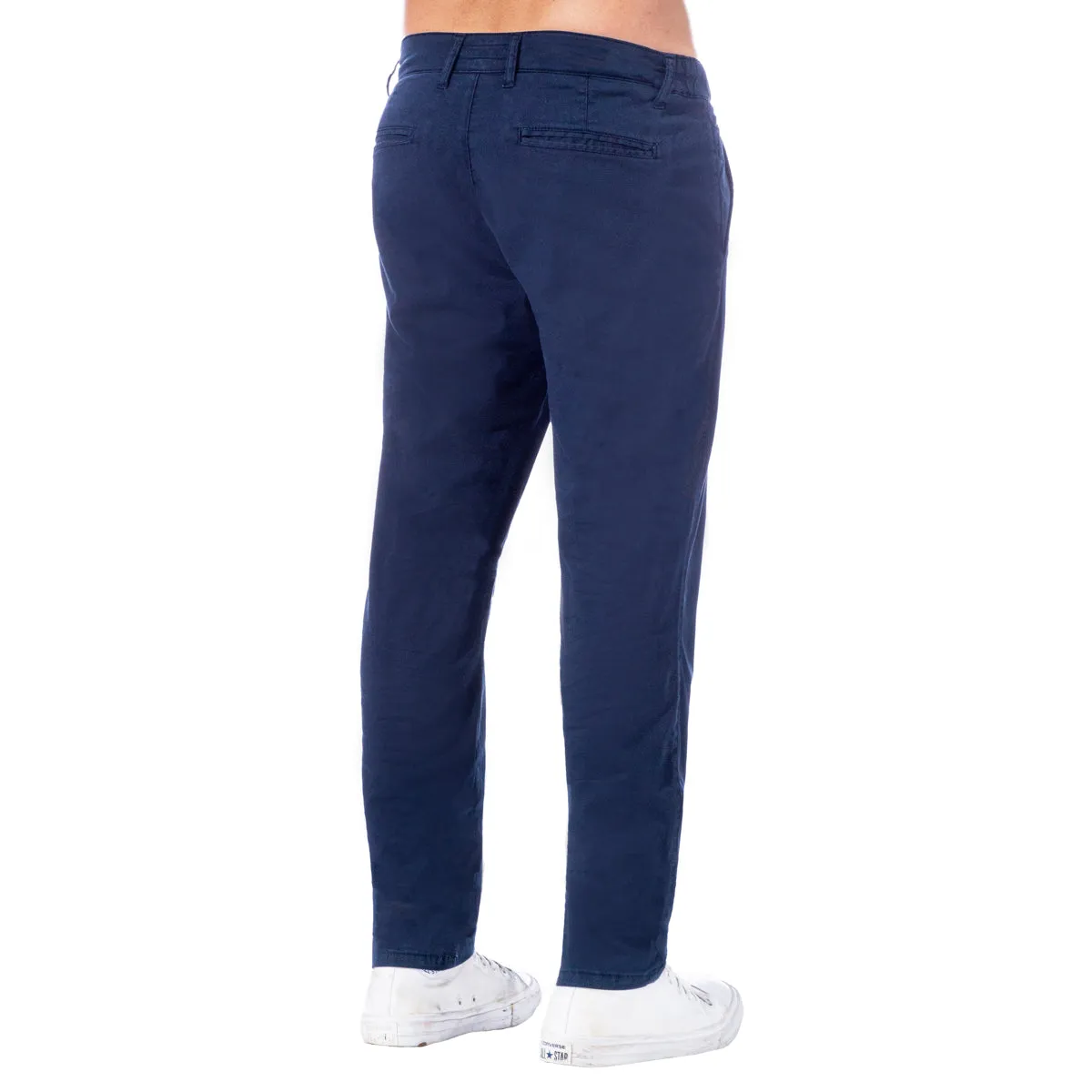 Chino Pants w/ Drawstring Waist - Navy