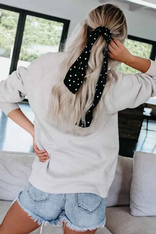 Christmas Tree Grey Long Sleeve Top