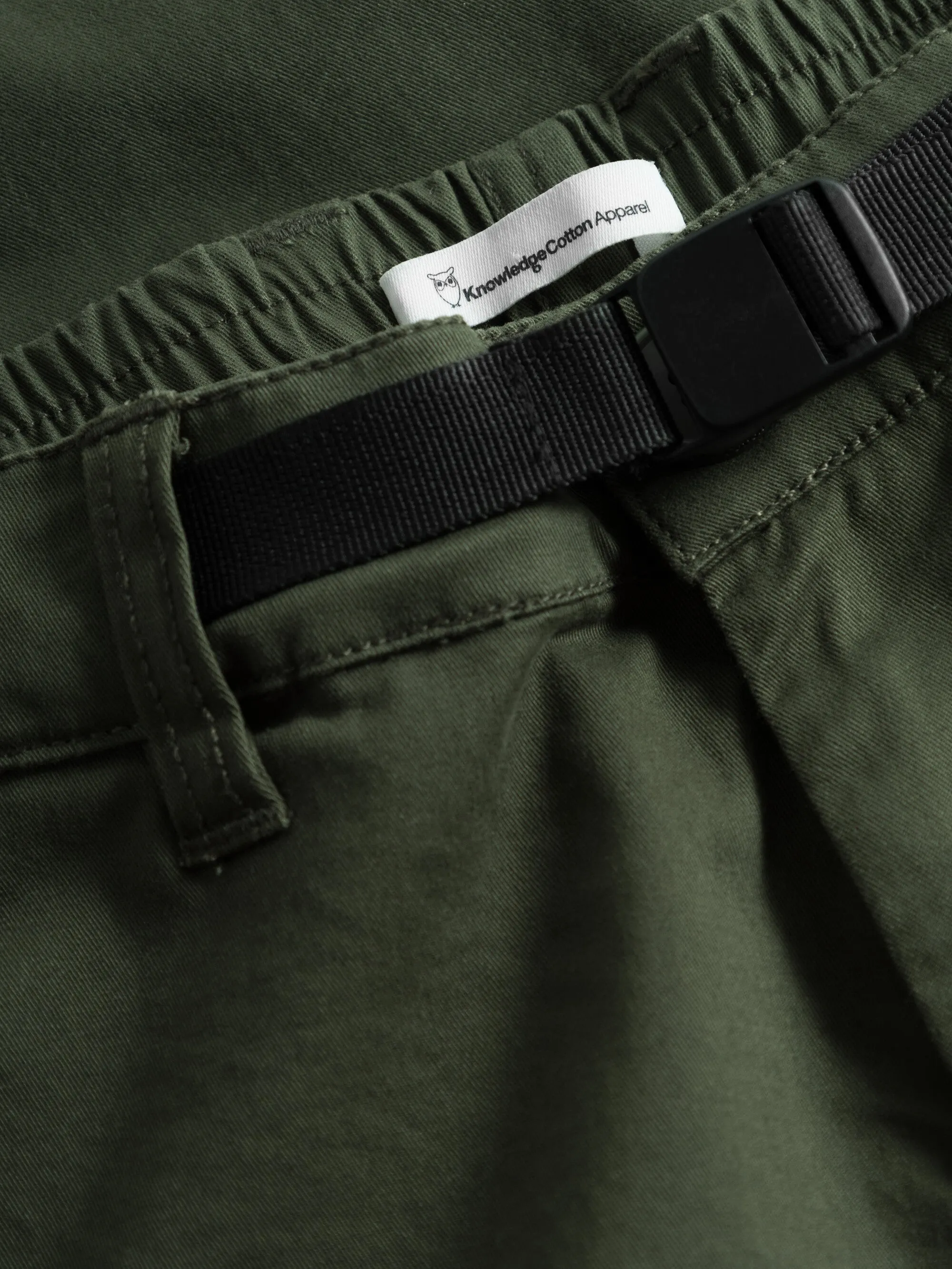 CHUCK regular twill belt chino pants - Forrest Night