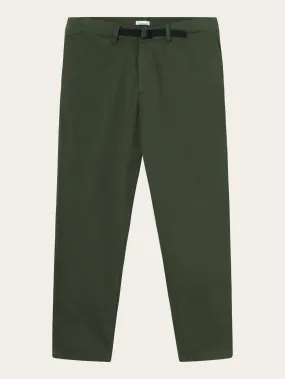 CHUCK regular twill belt chino pants - Forrest Night