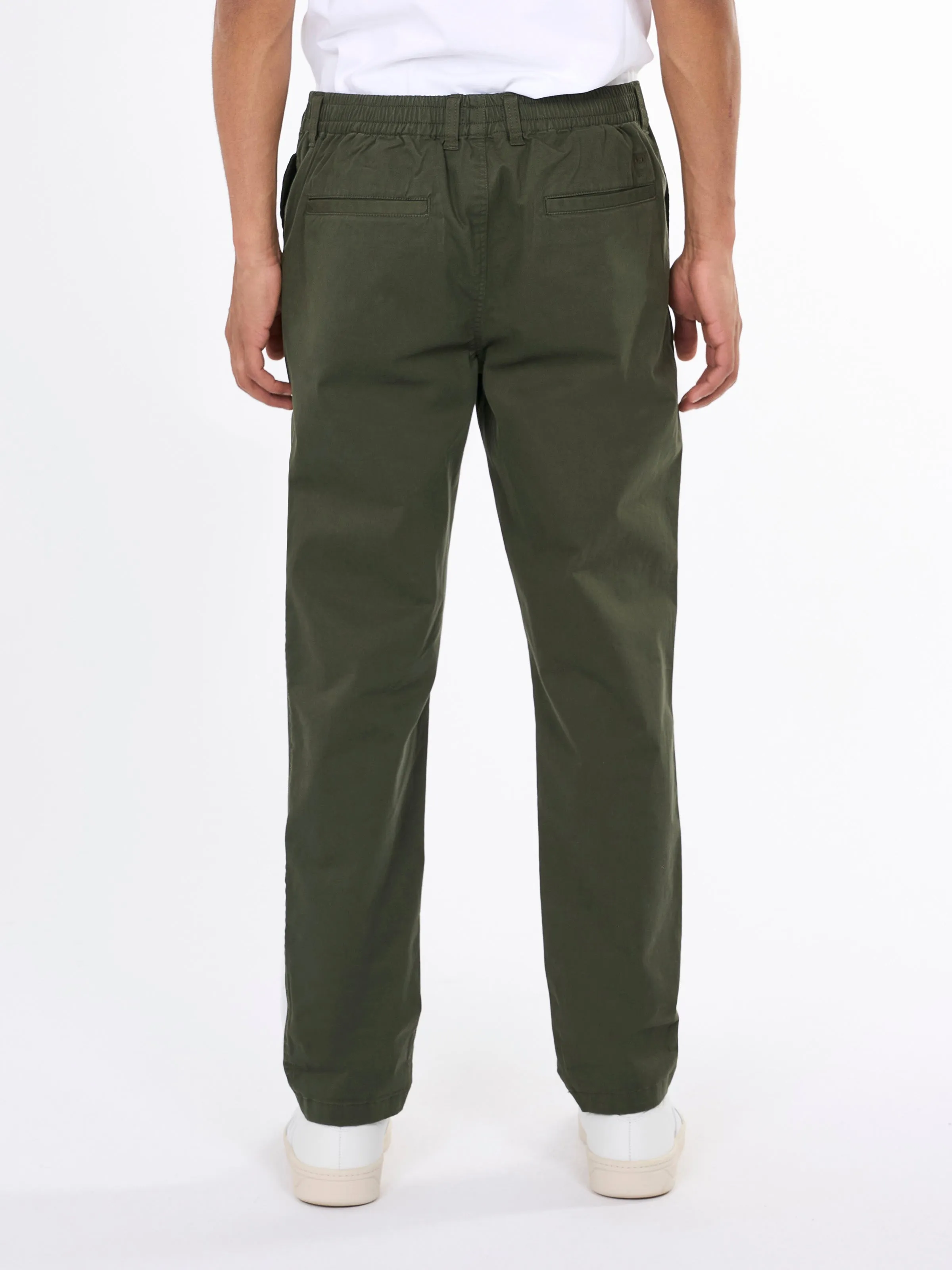 CHUCK regular twill belt chino pants - Forrest Night