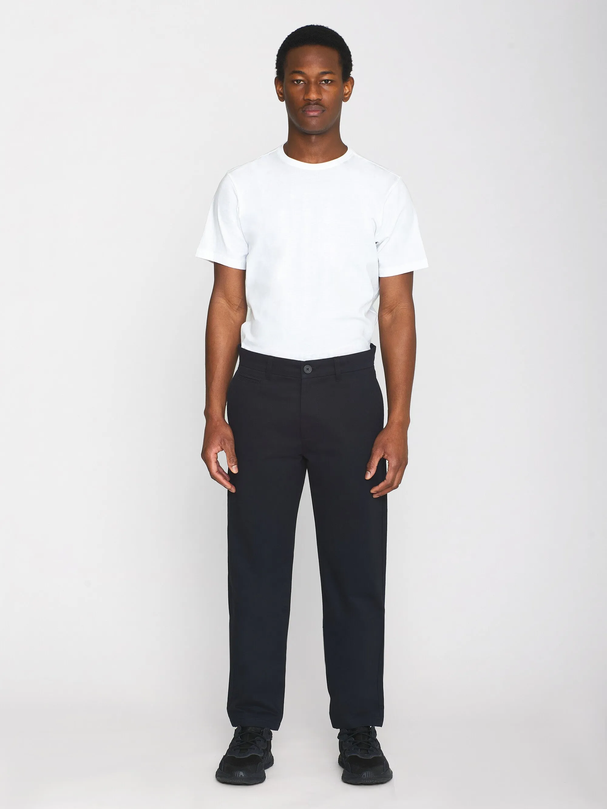 CHUCK regular twill chino pants - Black Jet