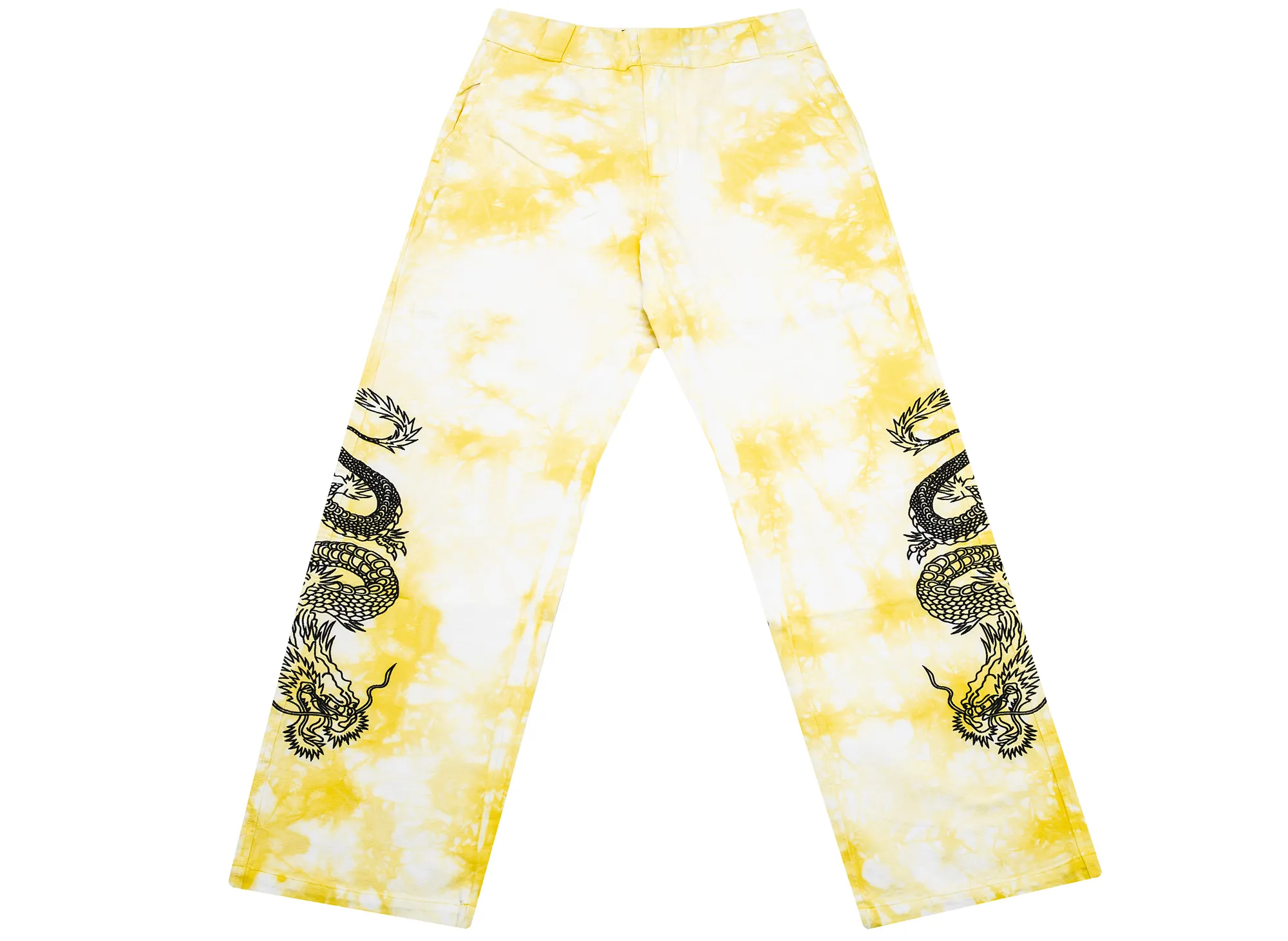 Clot x Dickies Dragon Tie Dye Chino in Yellow