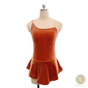 Competition Skating Dress Sleeveless in Velvet 10   Colors Available