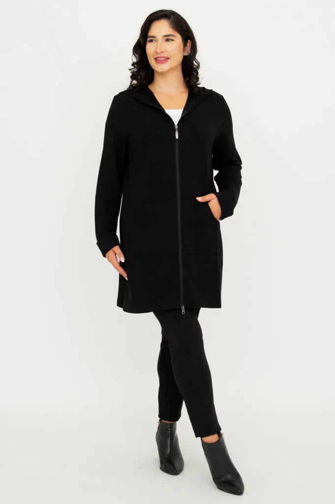 Cortes Jacket, Black, Bamboo