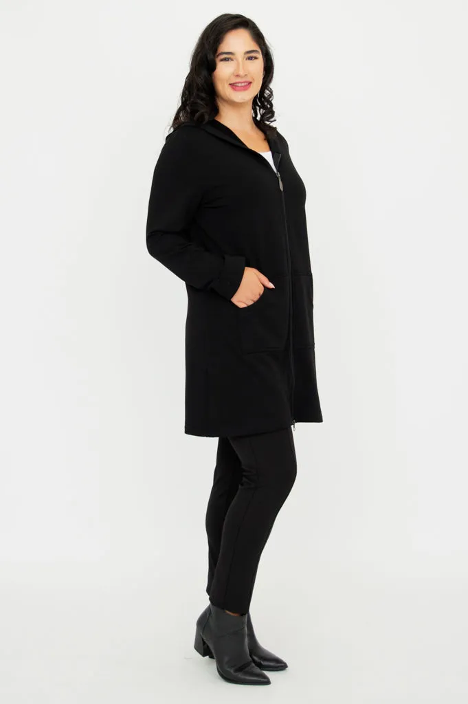 Cortes Jacket, Black, Bamboo